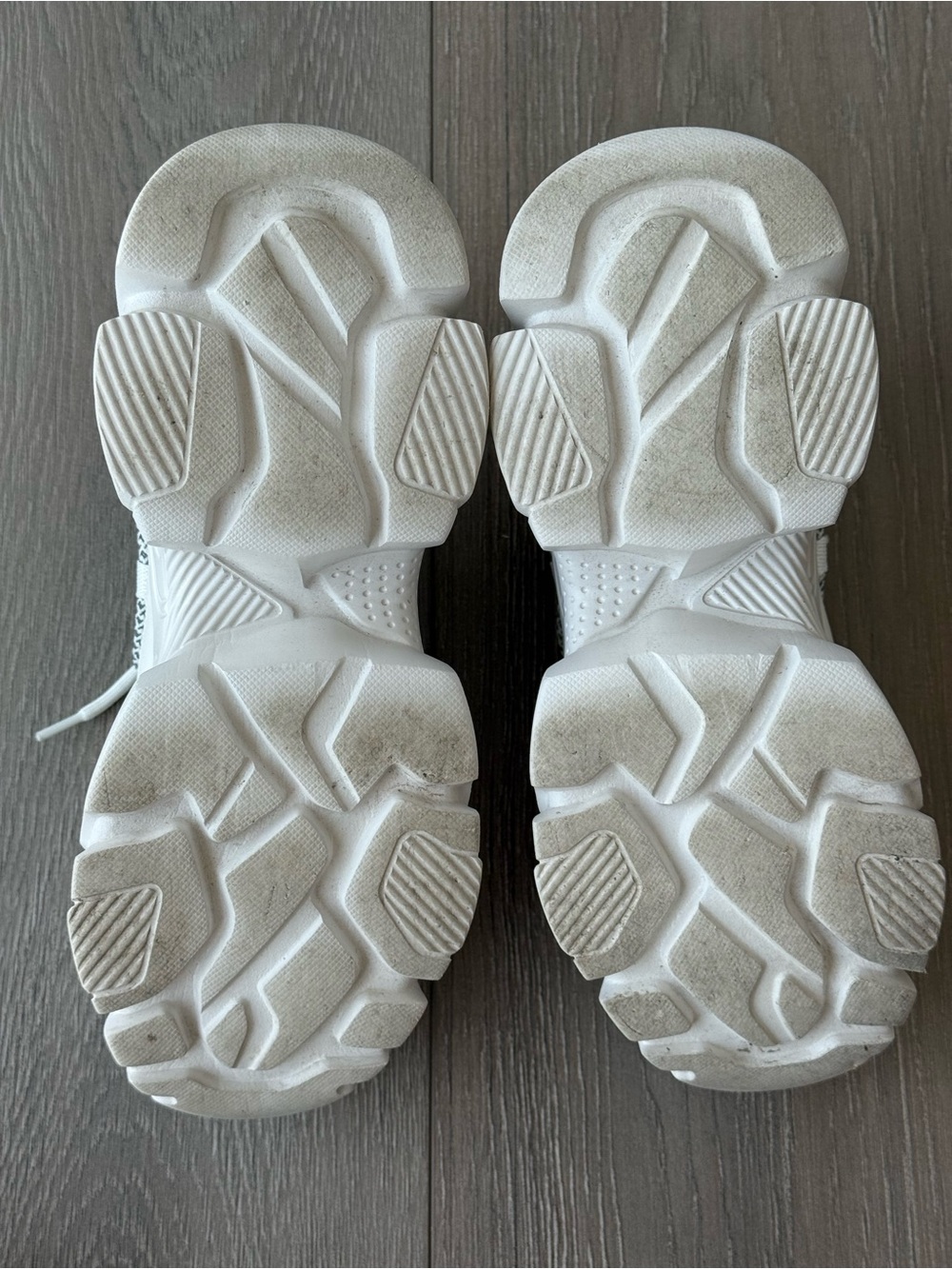 Chunky White Platform Sneakers for Women - Picture 3 of 7